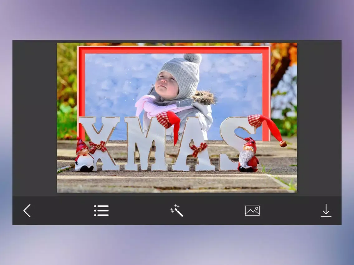 Christmas Photo Frame - Creative and Effective Frames for your photo iPad  Screenshots