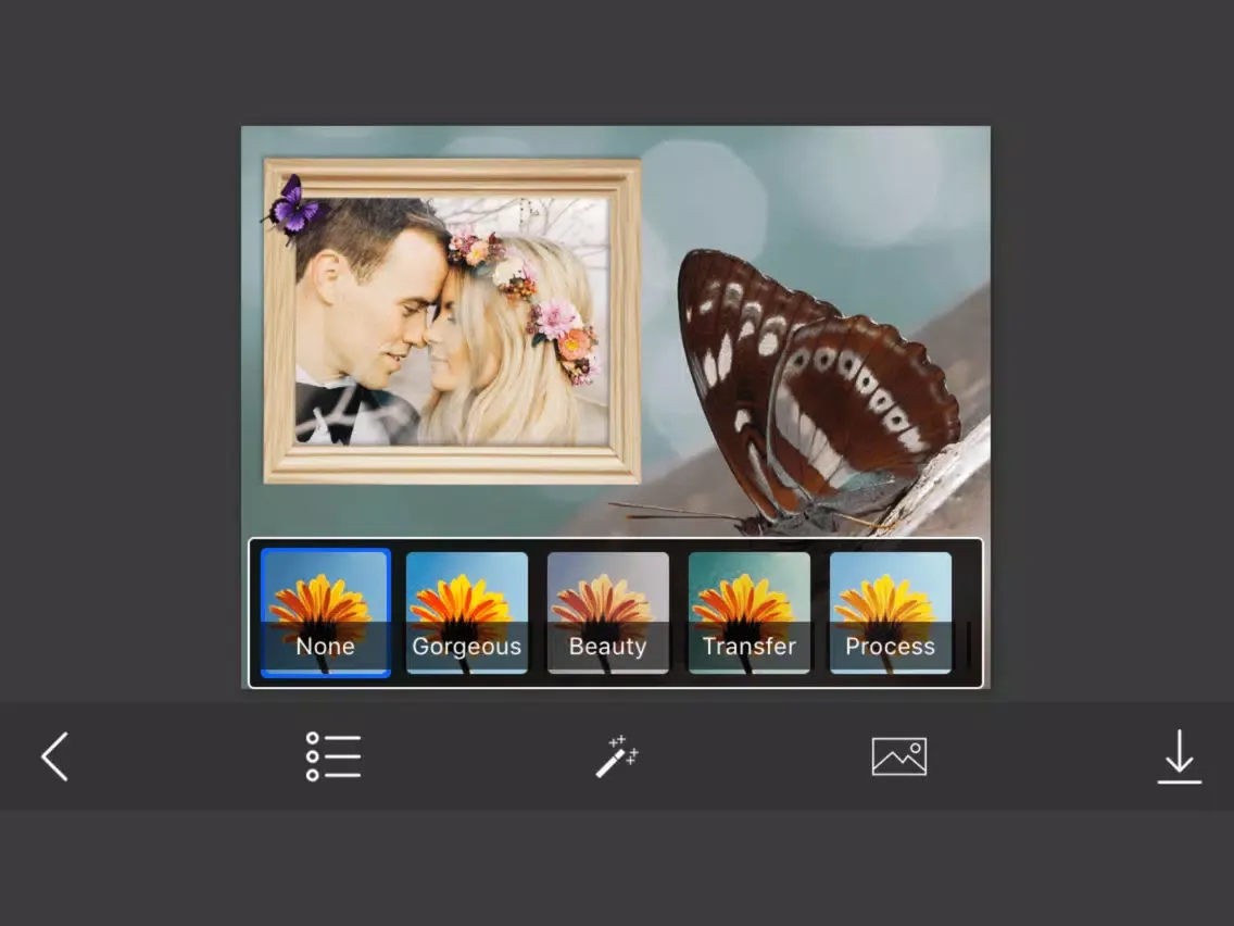 Capturas de pantalla de Butterfly Photo Frames - Make awesome photo using beautiful photo frames iPad 