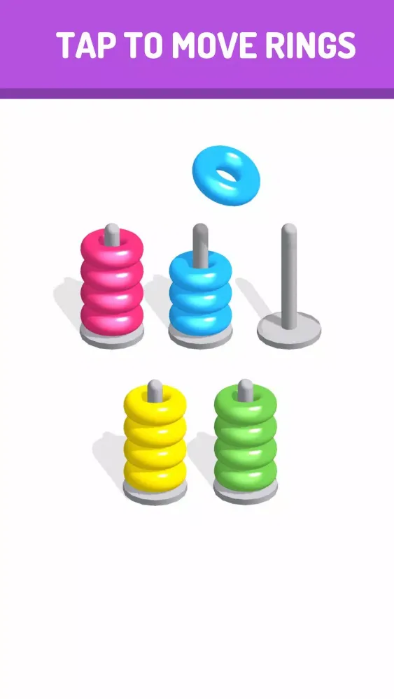 Capturas de pantalla de Sort The Rings - Color Sort