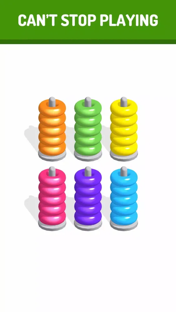 Capturas de pantalla de Sort The Rings - Color Sort