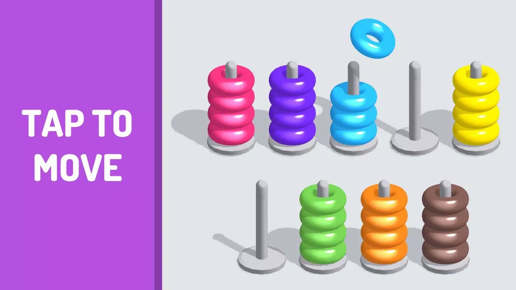 Capturas de pantalla de Sort The Rings - Color Sort