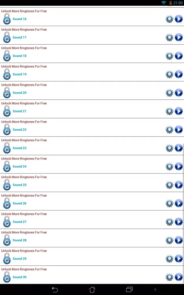 Screenshot di Nostalgic Ringtones