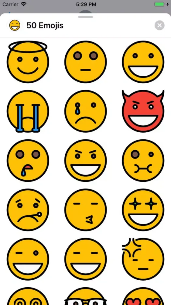 50 Emojis Ekran Görüntüleri