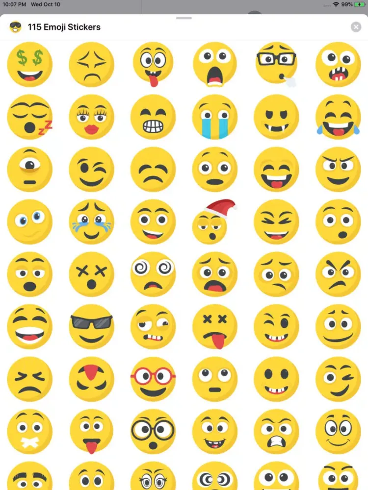 115 Emoji Stickers iPad  スクリーンショット