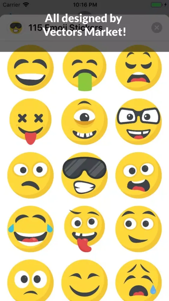 115 Emoji Stickers スクリーンショット