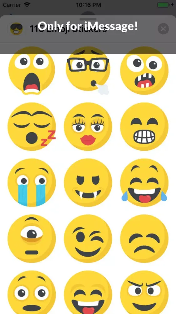 115 Emoji Stickers スクリーンショット