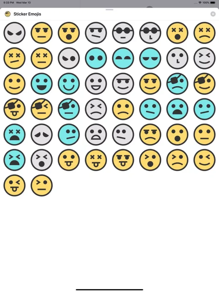 Capturas de pantalla de Sticker Emoji's iPad 