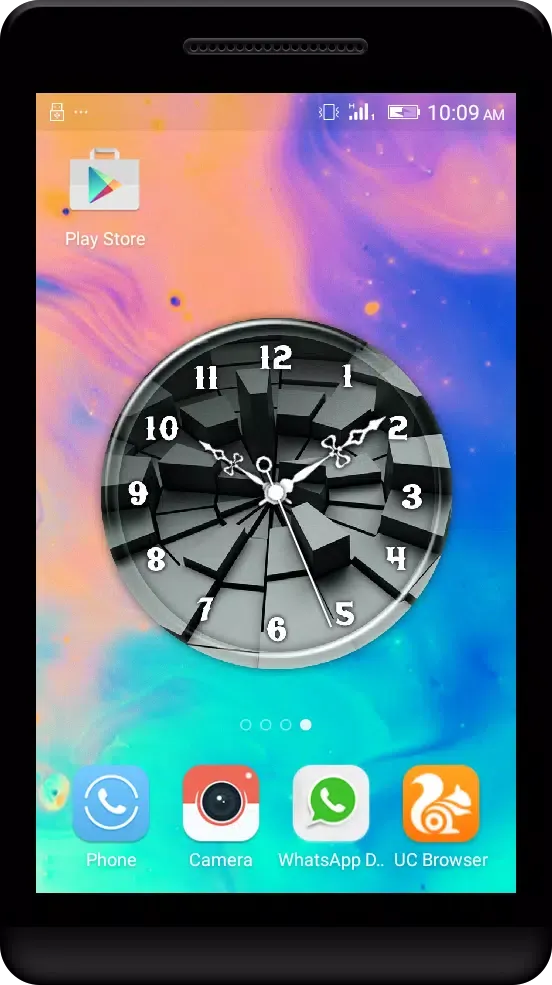 Black Clock Live Wallpaper Screenshots