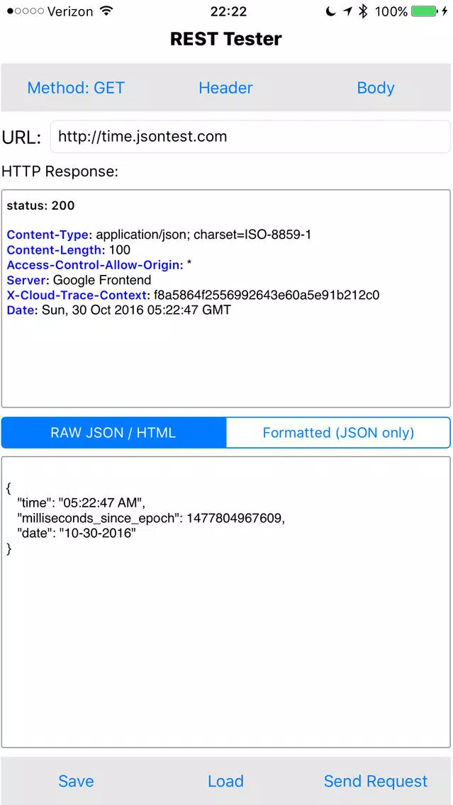 REST Tester Screenshots