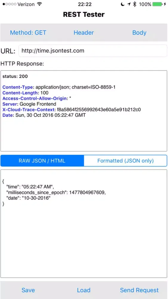 REST Tester Screenshots