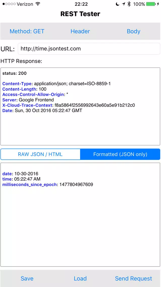 REST Tester Screenshots