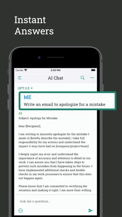 Скриншоты AI Chat : Chatbot AI Assistant