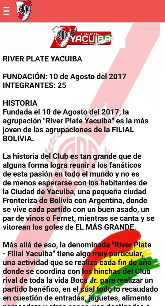 River Plate Bolivia Screenshots