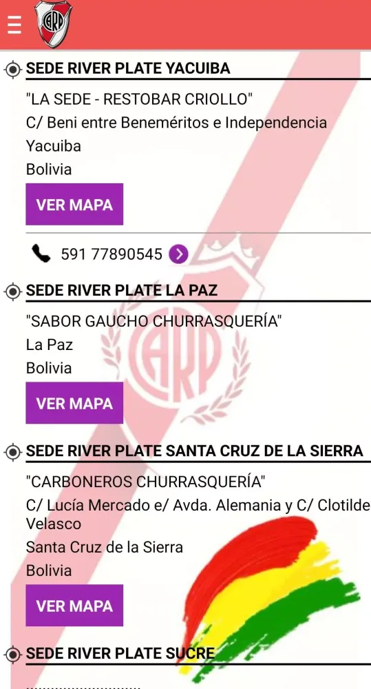 River Plate Bolivia Screenshots