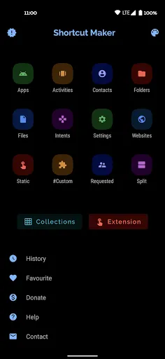 Capturas de tela do Shortcut Maker
