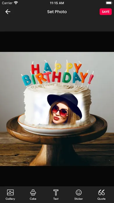 Name & Photo On Birthday Cake 스크린샷
