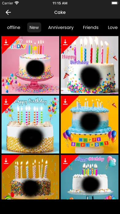 Name & Photo On Birthday Cake 스크린샷