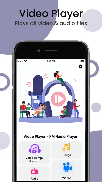 Capturas de pantalla de Video Player - FM Radio Player