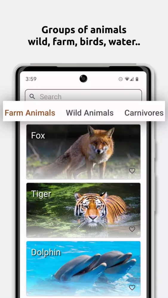 Ảnh chụp màn hình của Animal Sounds