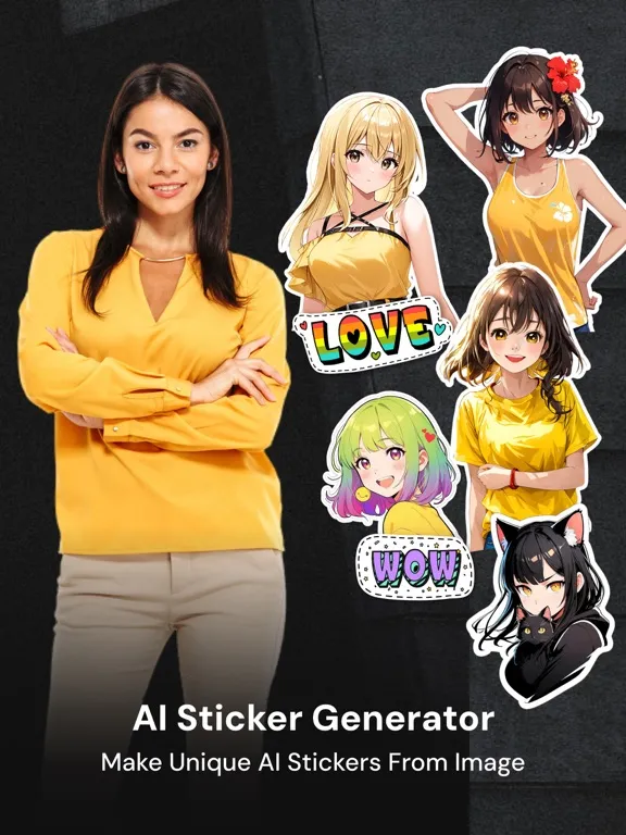 AI Sticker Lab - Anime Sticker iPad  스크린샷