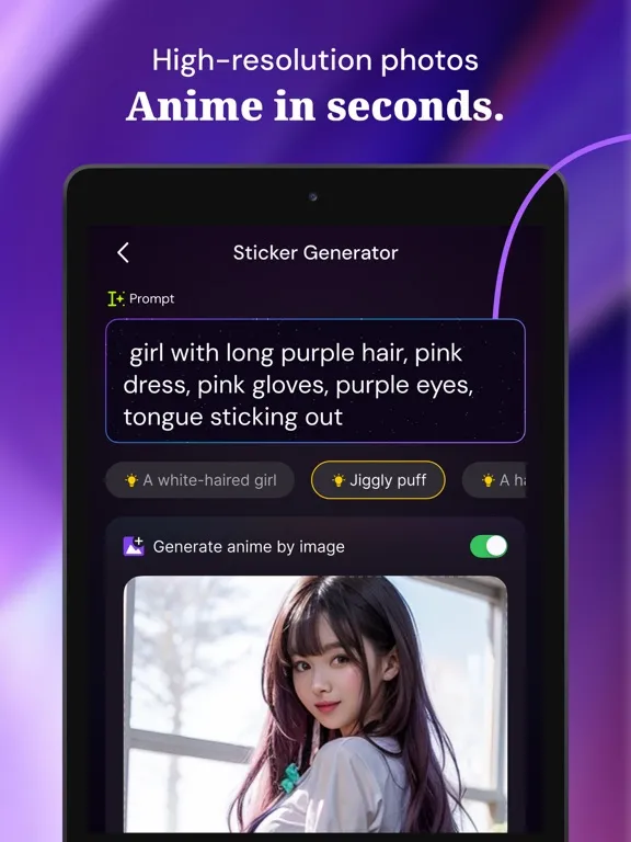 AI Sticker Lab - Anime Sticker iPad  스크린샷