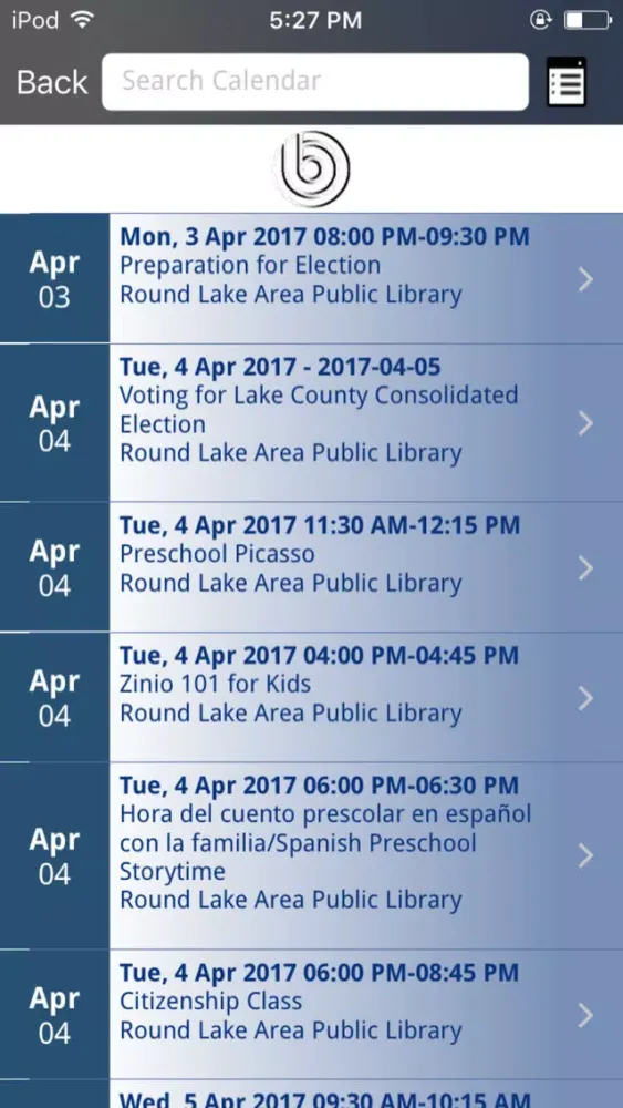 ภาพหน้าจอของ Round Lake Area Library