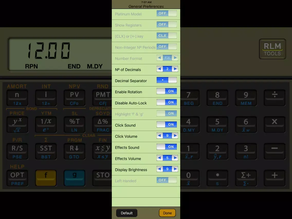 RLM-Fin-CF iPad  Screenshots