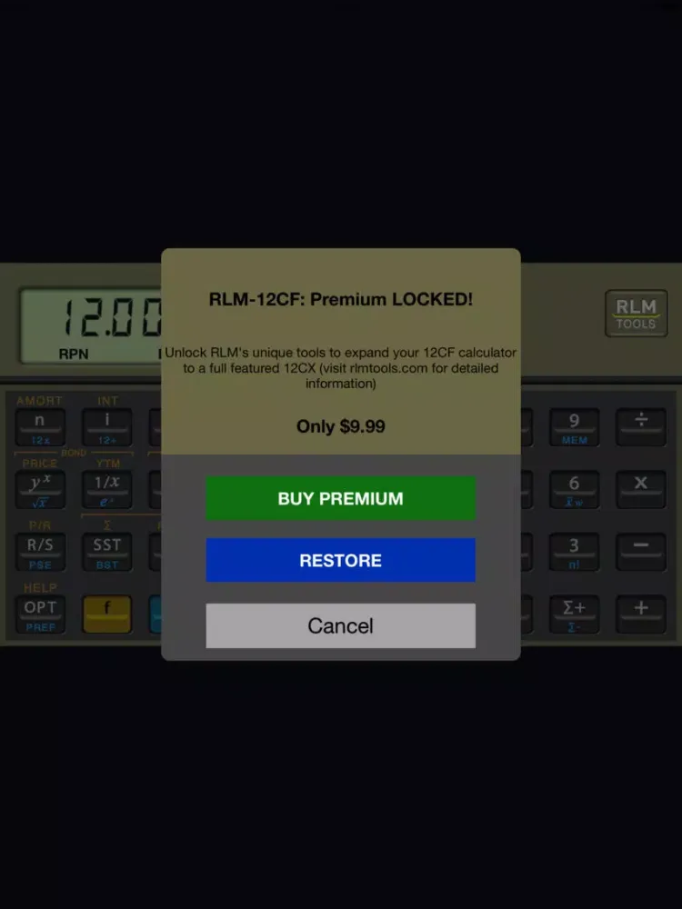 RLM-Fin-CF iPad  Screenshots
