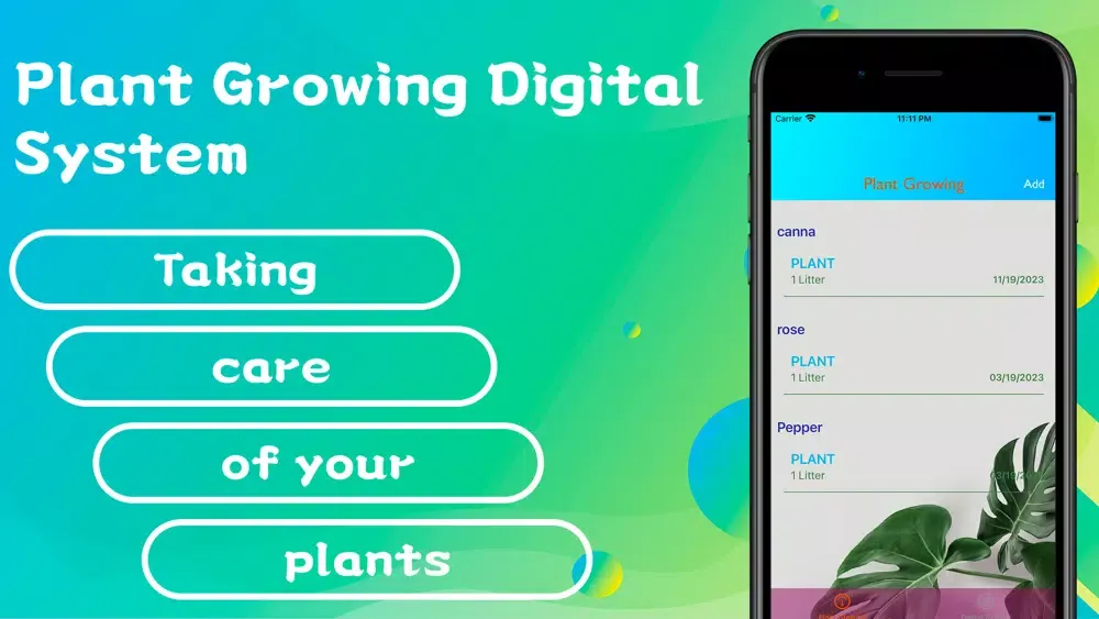 Plant Growing Digital System Screenshots