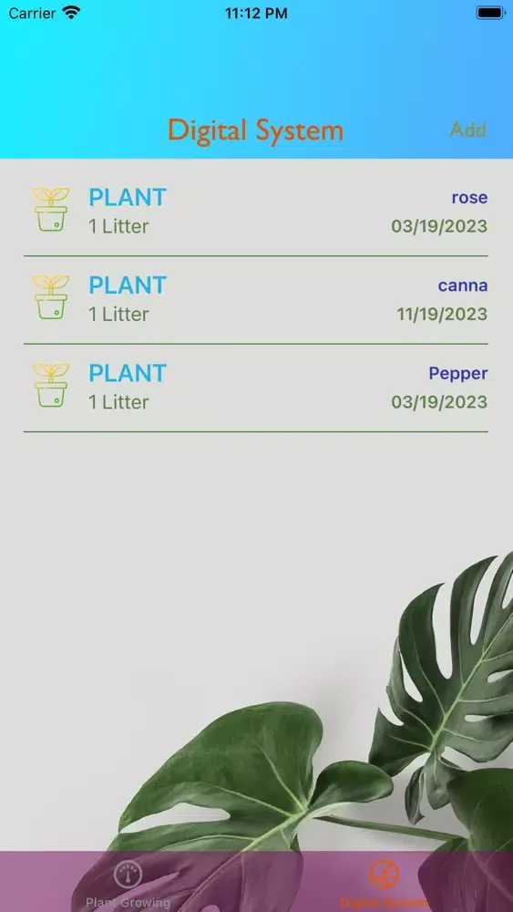 Plant Growing Digital System Screenshots