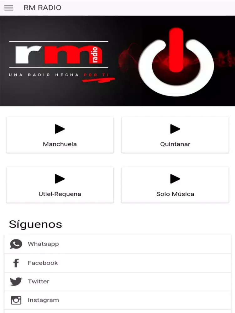 Capturas de tela do RM RADIO iPad 