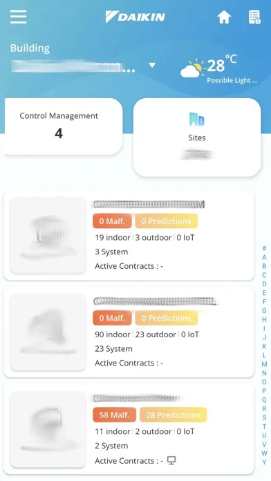 Daikin Remote Monitoring Sys Screenshots