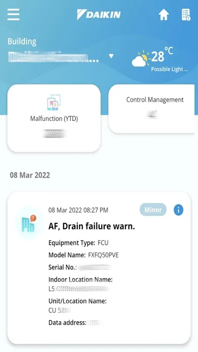 Daikin Remote Monitoring Sys Screenshots