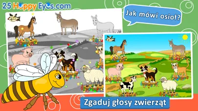 Wesołe zwierzęta - edukacyjne gry układanki,dzieci स्क्रीनशॉट