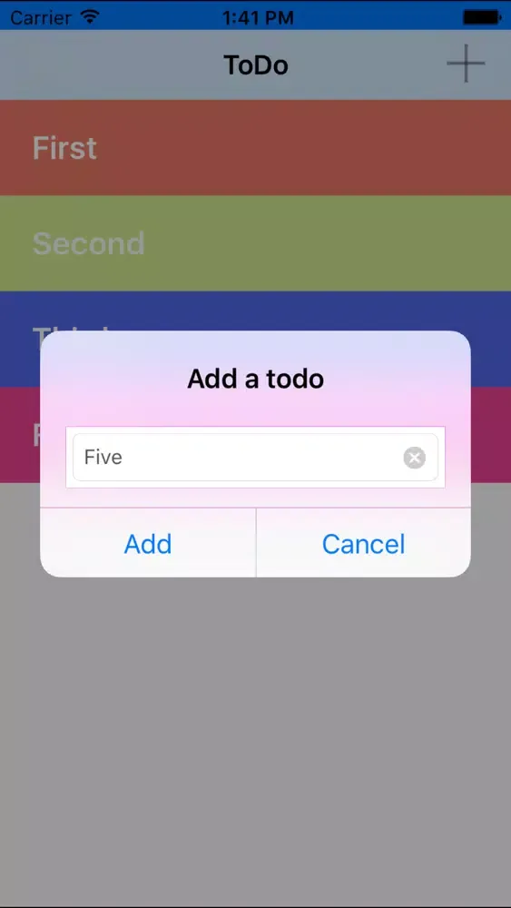 Tangkapan layar Twodo - Todo list