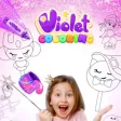 Violet Coloring Book Violet Coloring Book