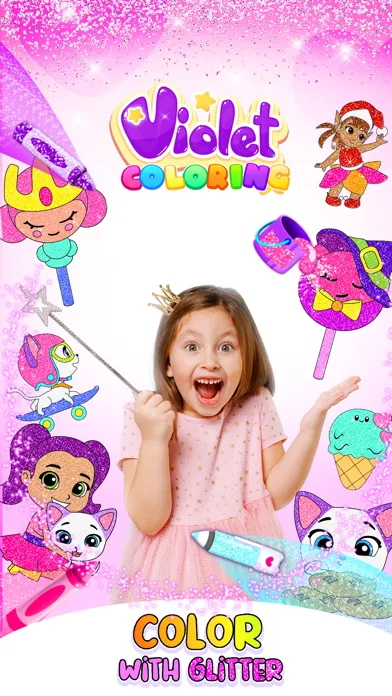Violet Coloring Book স্ক্রিনশট