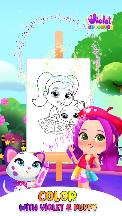 Violet Coloring Book স্ক্রিনশট