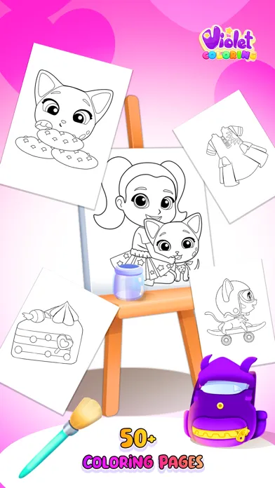 Violet Coloring Book স্ক্রিনশট
