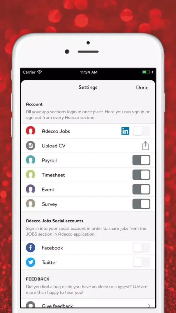 Screenshot di Adecco Romania