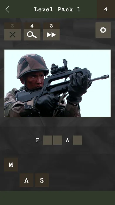 Ảnh chụp màn hình của Guess the Modern Firearm