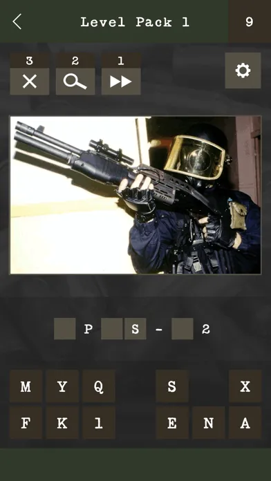Ảnh chụp màn hình của Guess the Modern Firearm