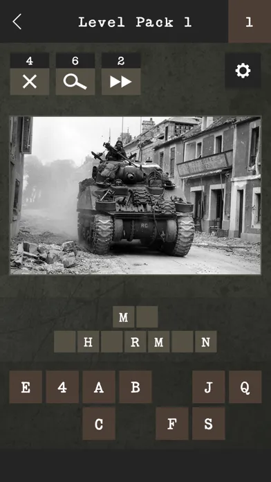Ảnh chụp màn hình của Guess the World War II Tank