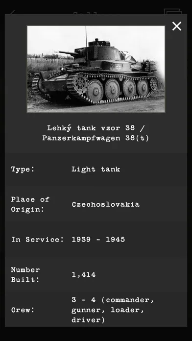 Ảnh chụp màn hình của Guess the World War II Tank