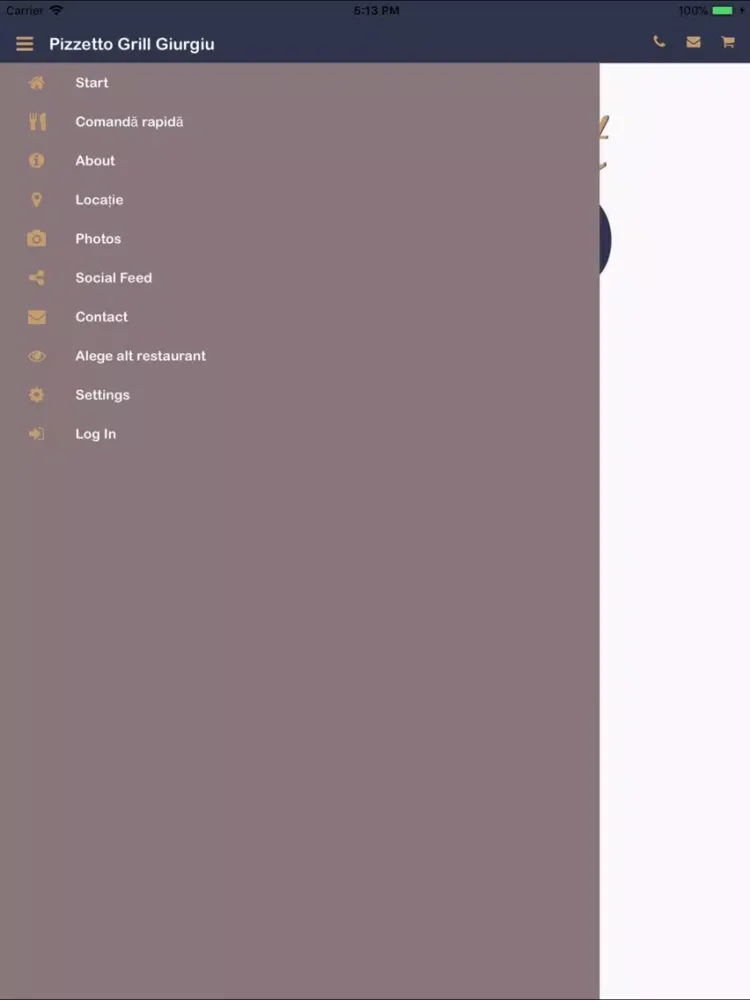 Pizzetto Grill Giurgiu iPad  Ekran Görüntüleri