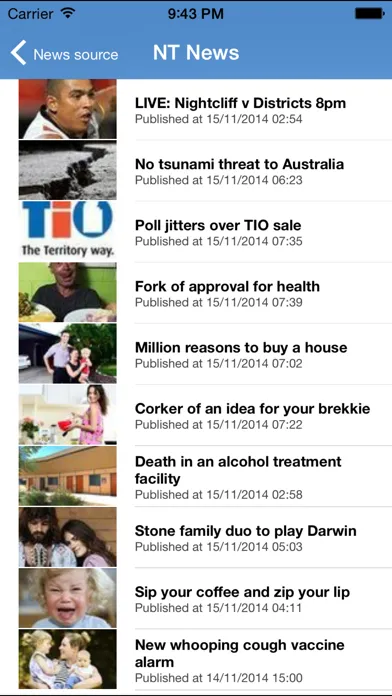 Capturas de pantalla de Australia News Reader