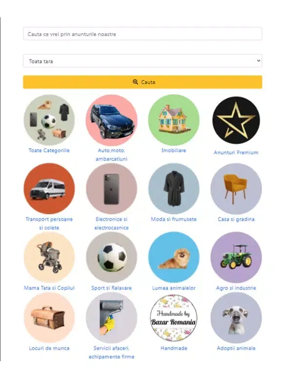 Bazar Romania App iPad  스크린샷