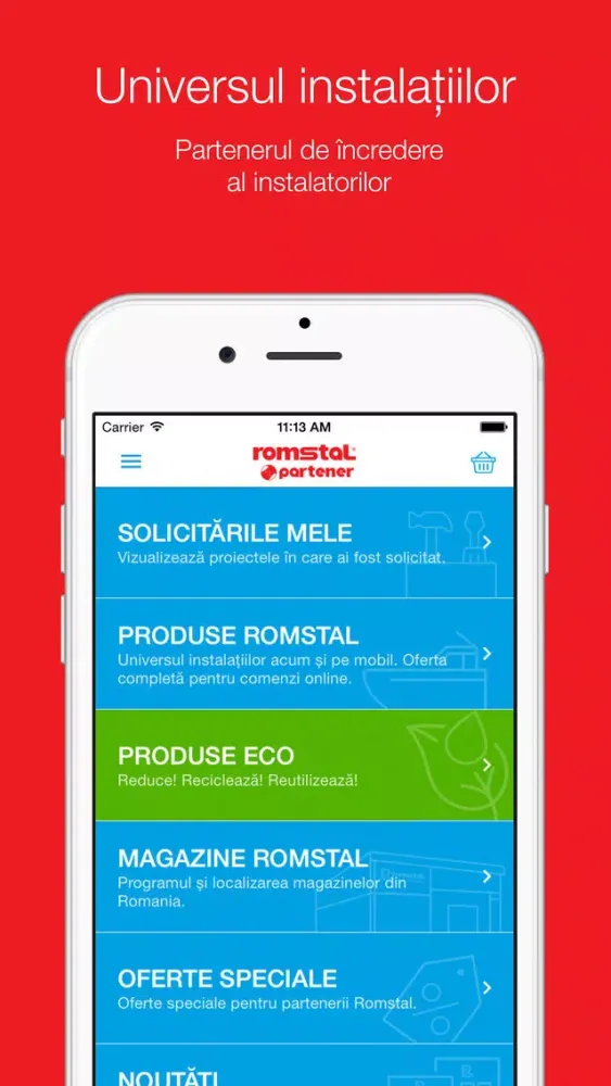Captures d'écran de Romstal Partener