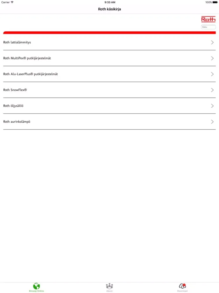 Roth käsikirja iPad 應用截圖