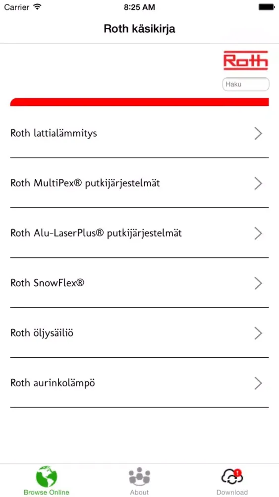 Roth käsikirja應用截圖